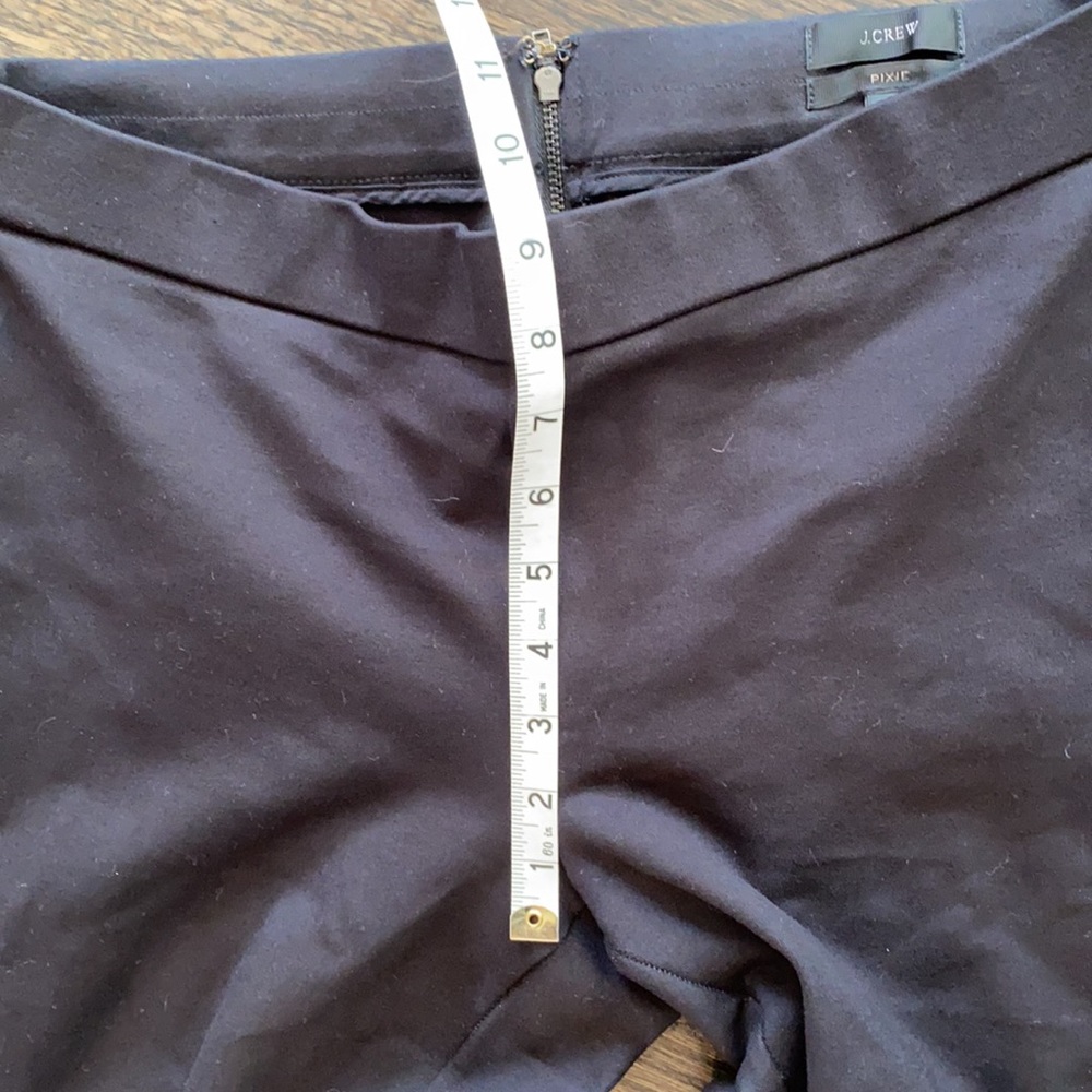 J. Crew Pixie Pant Black M Medium Euc - image 3